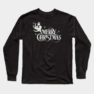 Merry Christmas Snowball With Cute Santa - Merry Christmas Gift Long Sleeve T-Shirt